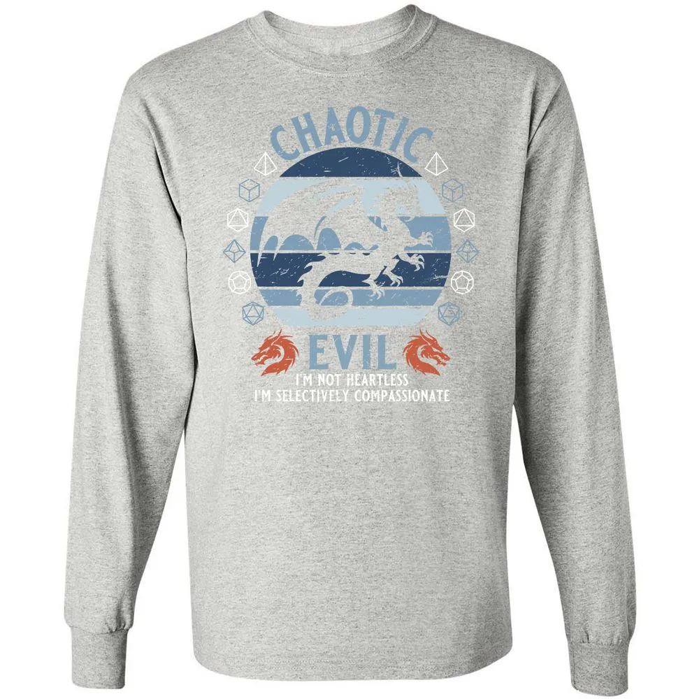 Chaotic Evil 2 Long Sleeve T-Shirt - Ash - 7