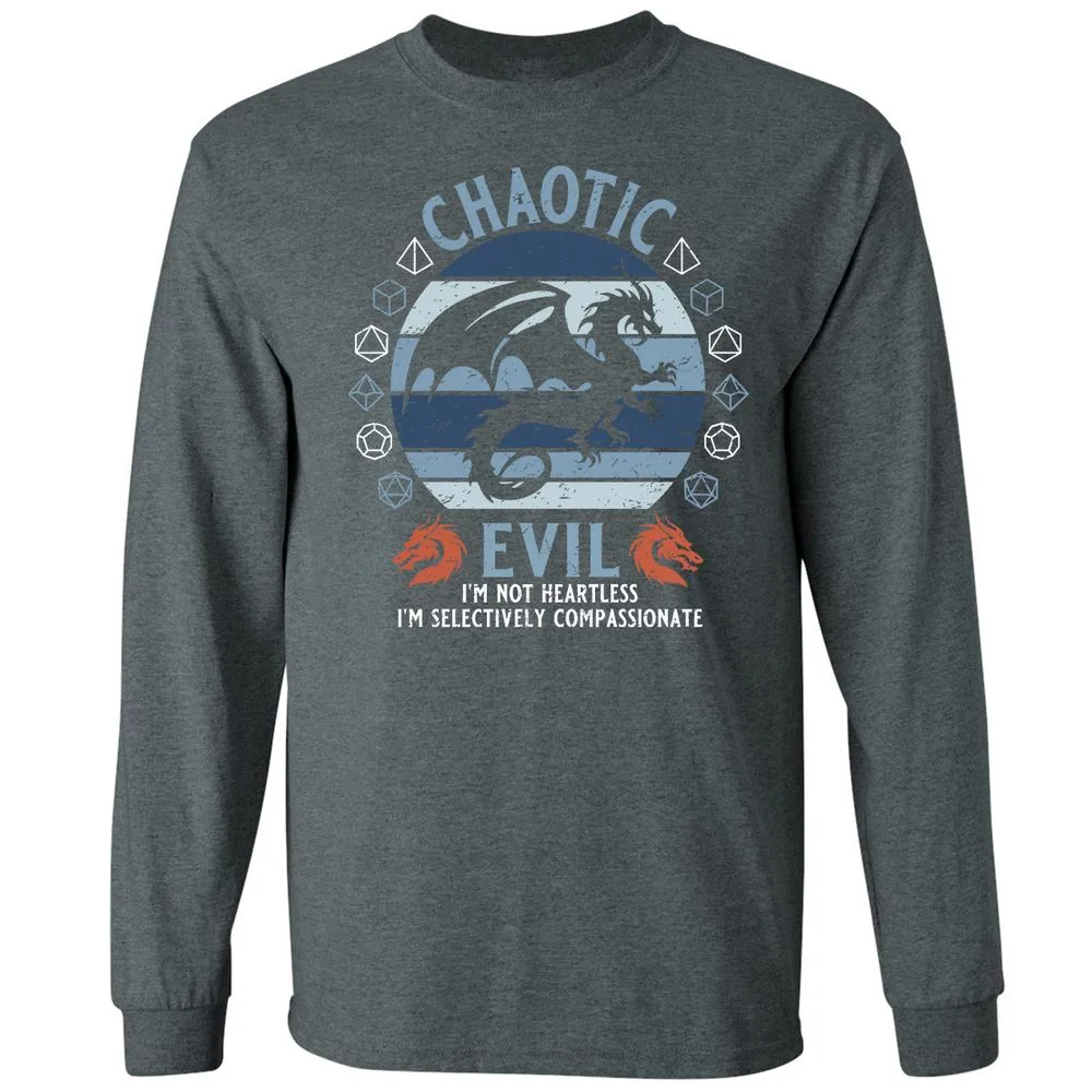 Chaotic Evil 2 Long Sleeve T-Shirt - Dark Heather - 15