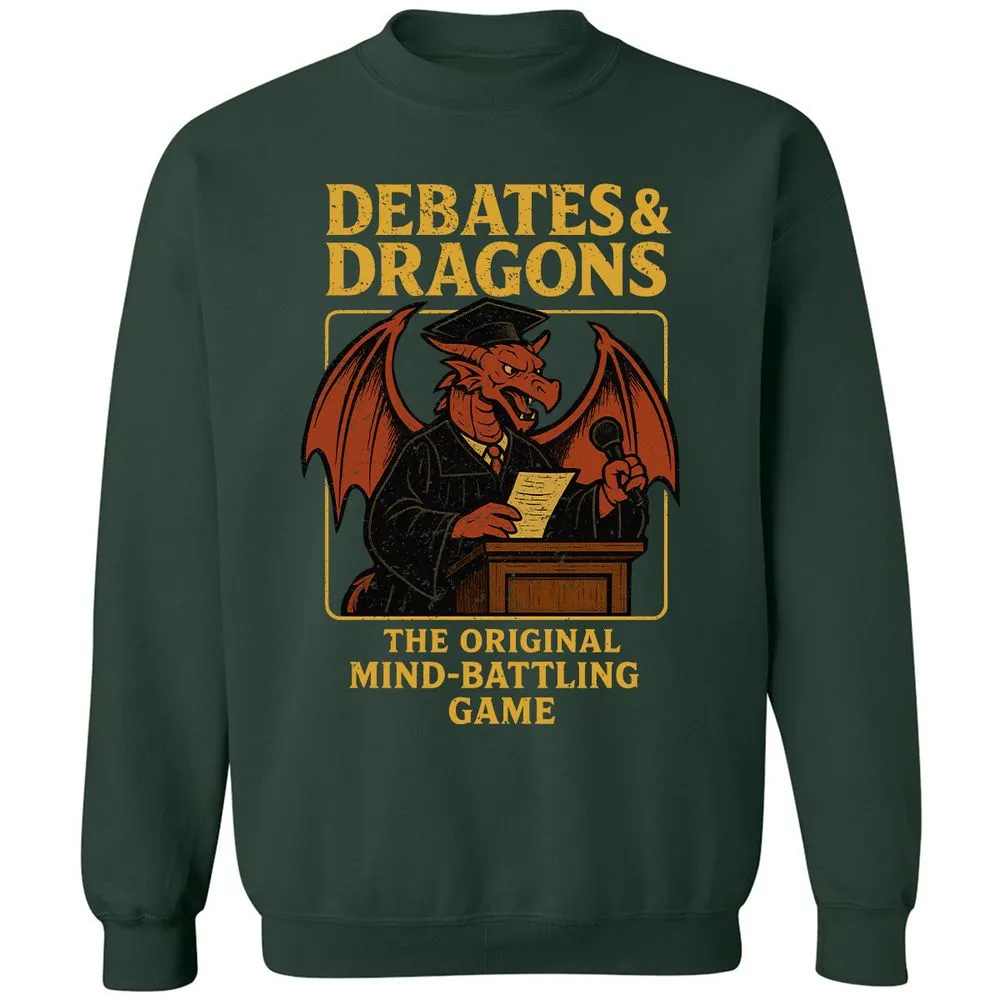 Debates & Dragons Classic Unisex Sweatshirt - Forest Green - 4