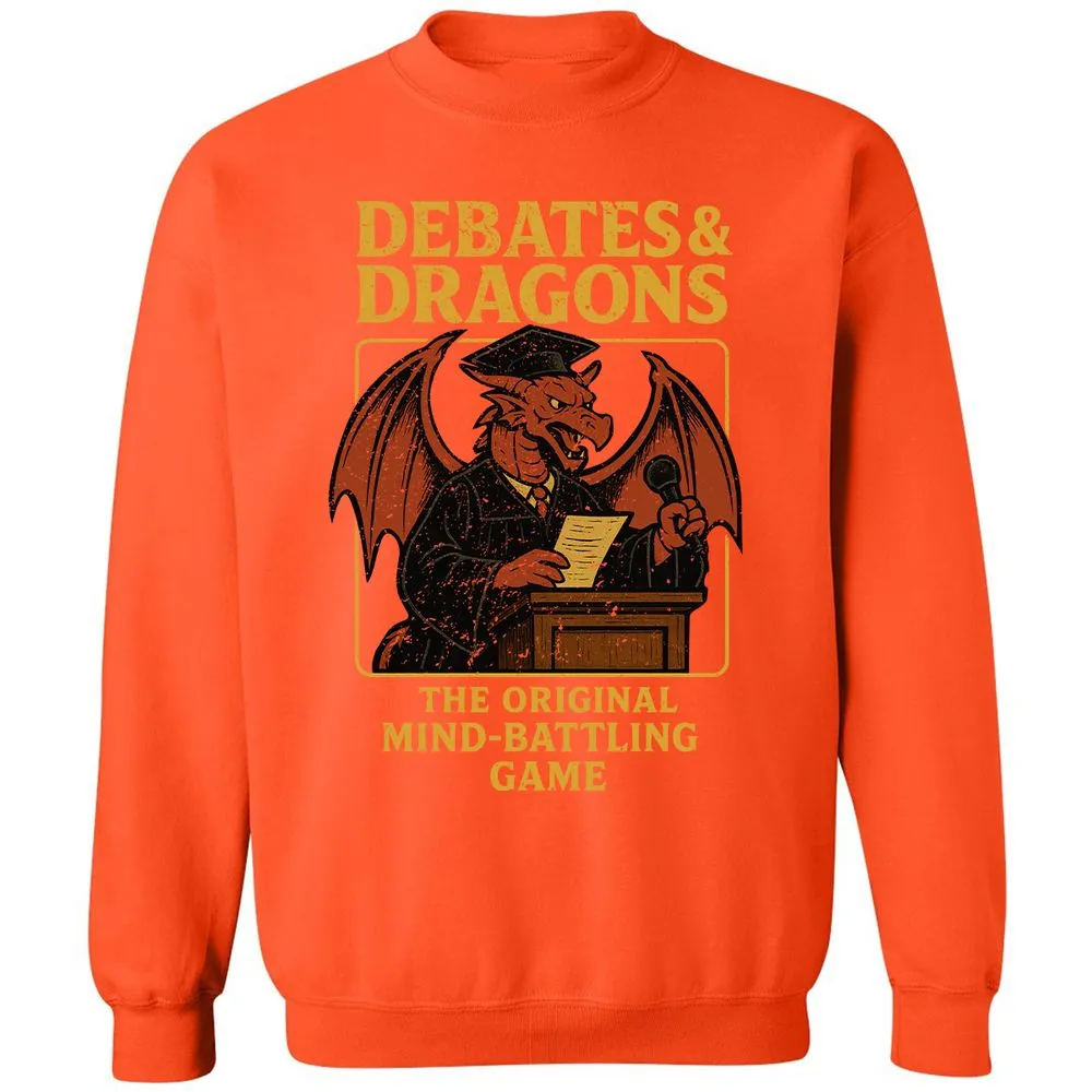 Debates & Dragons Classic Unisex Sweatshirt - Orange - 10