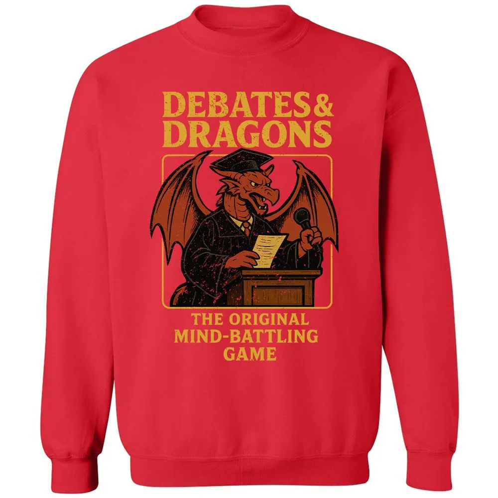 Debates & Dragons Classic Unisex Sweatshirt - Red - 5