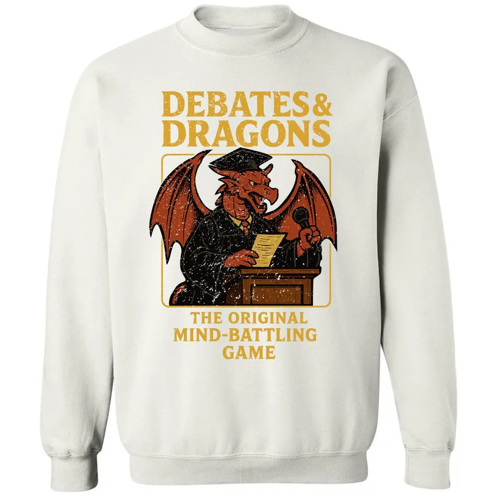 Debates & Dragons Classic Unisex Sweatshirt - White - 12