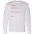 Bassist Stats Long Sleeve T-Shirt - White - 5