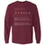 Bassist Stats Long Sleeve T-Shirt - Maroon - 11