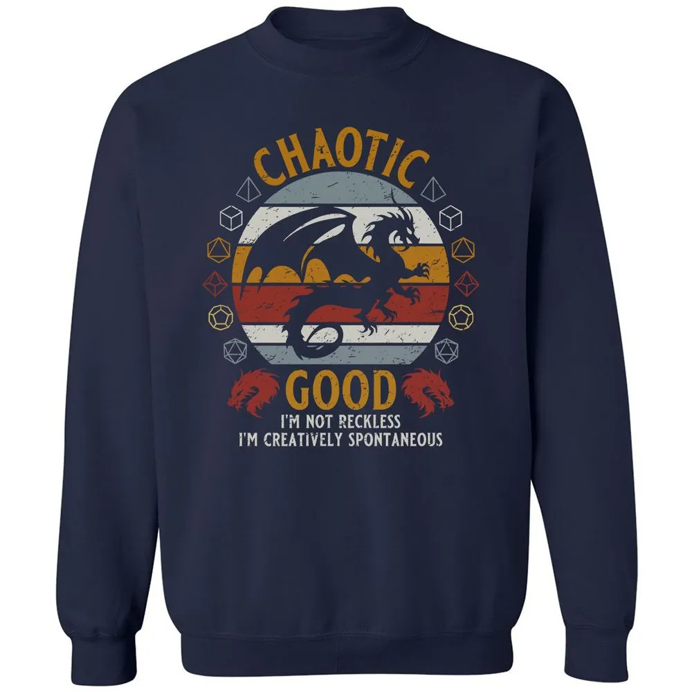 Chaotic Good Classic Unisex Sweatshirt - Navy - 2