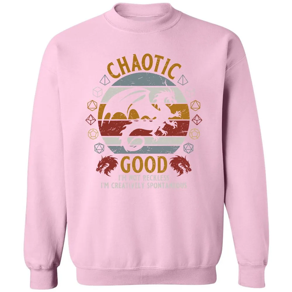Chaotic Good Classic Unisex Sweatshirt - Light Pink - 3