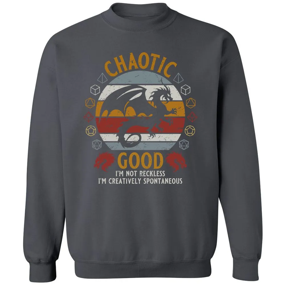Chaotic Good Classic Unisex Sweatshirt - Charcoal - 7