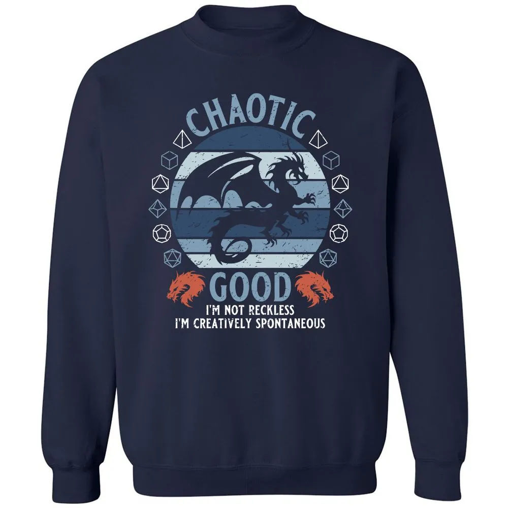 Chaotic Good 2 Classic Unisex Sweatshirt - Navy - 2