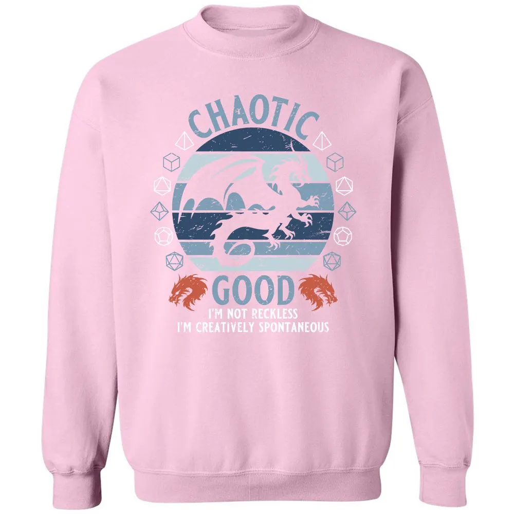 Chaotic Good 2 Classic Unisex Sweatshirt - Light Pink - 3