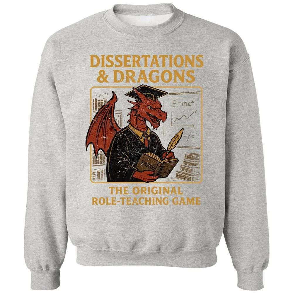 Disserations & Dragons Classic Unisex Sweatshirt - Ash - 8