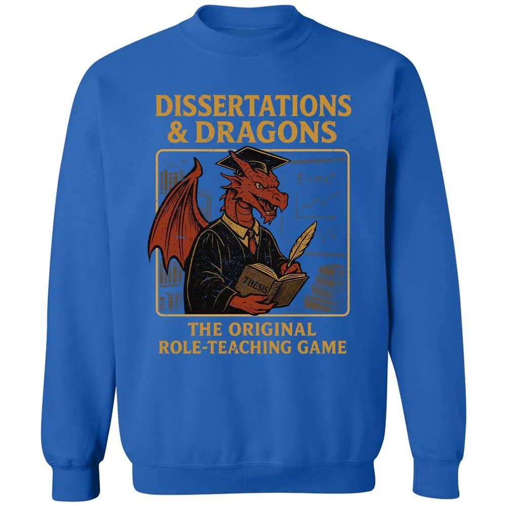Disserations & Dragons Classic Unisex Sweatshirt - Royal - 9