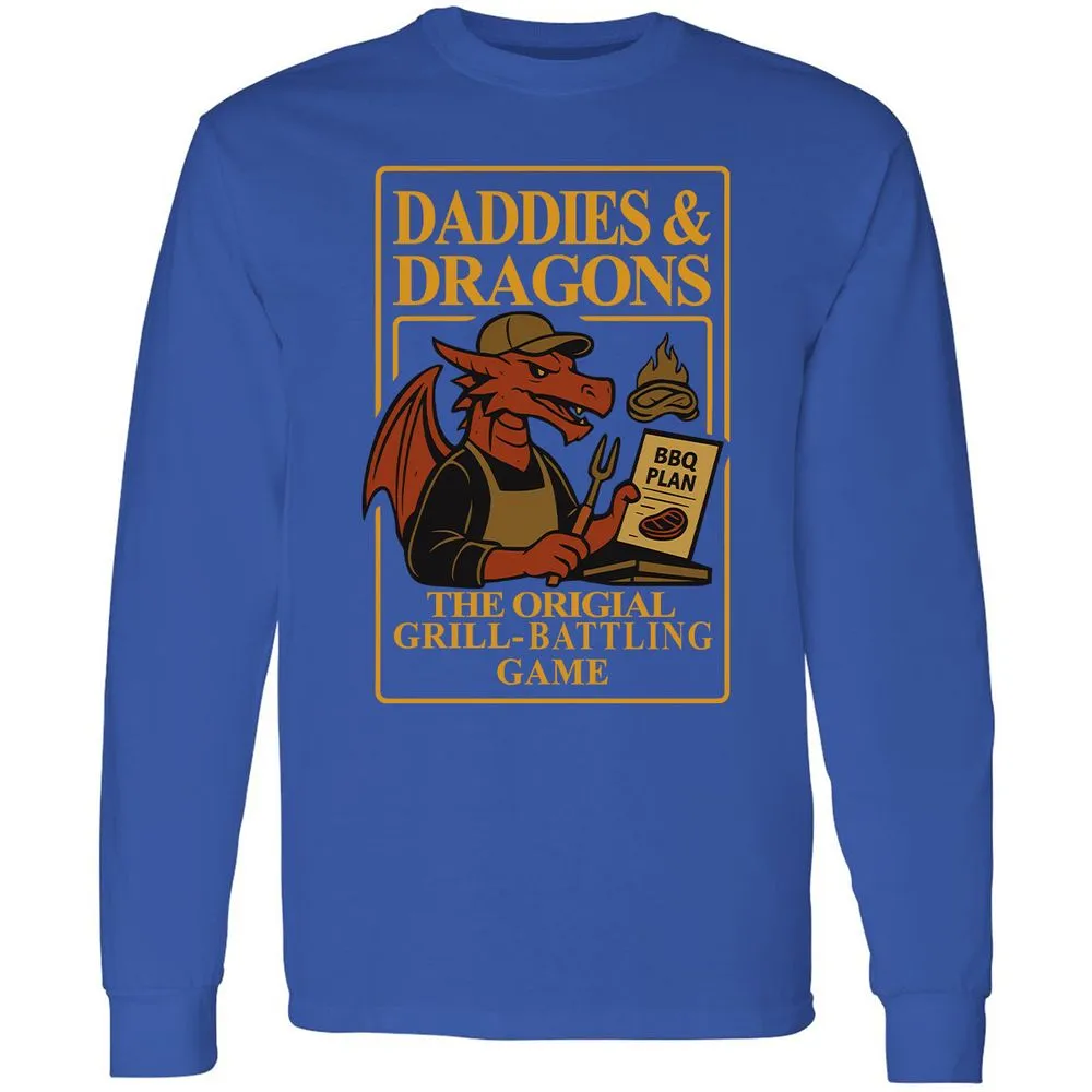 Daddies & Dragons Long Sleeve T-Shirt - Royal - 8