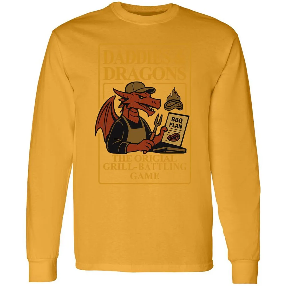 Daddies & Dragons Long Sleeve T-Shirt - Gold - 9