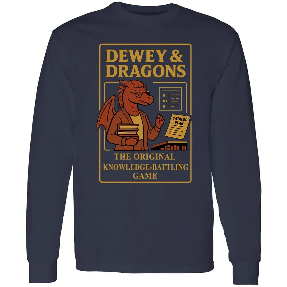 Dewey & Dragons Long Sleeve T-Shirt - Navy - 2