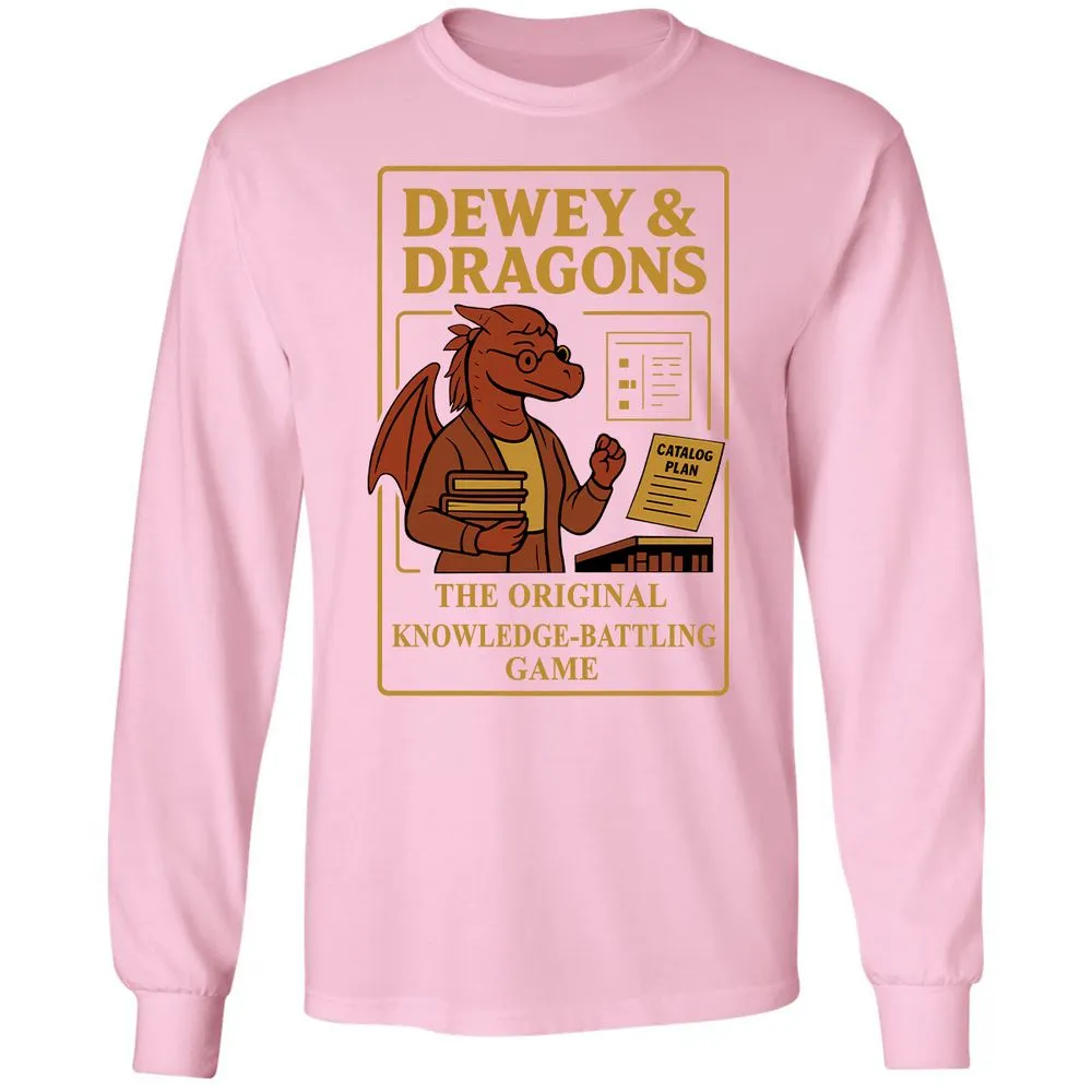 Dewey & Dragons Long Sleeve T-Shirt - Light Pink - 3
