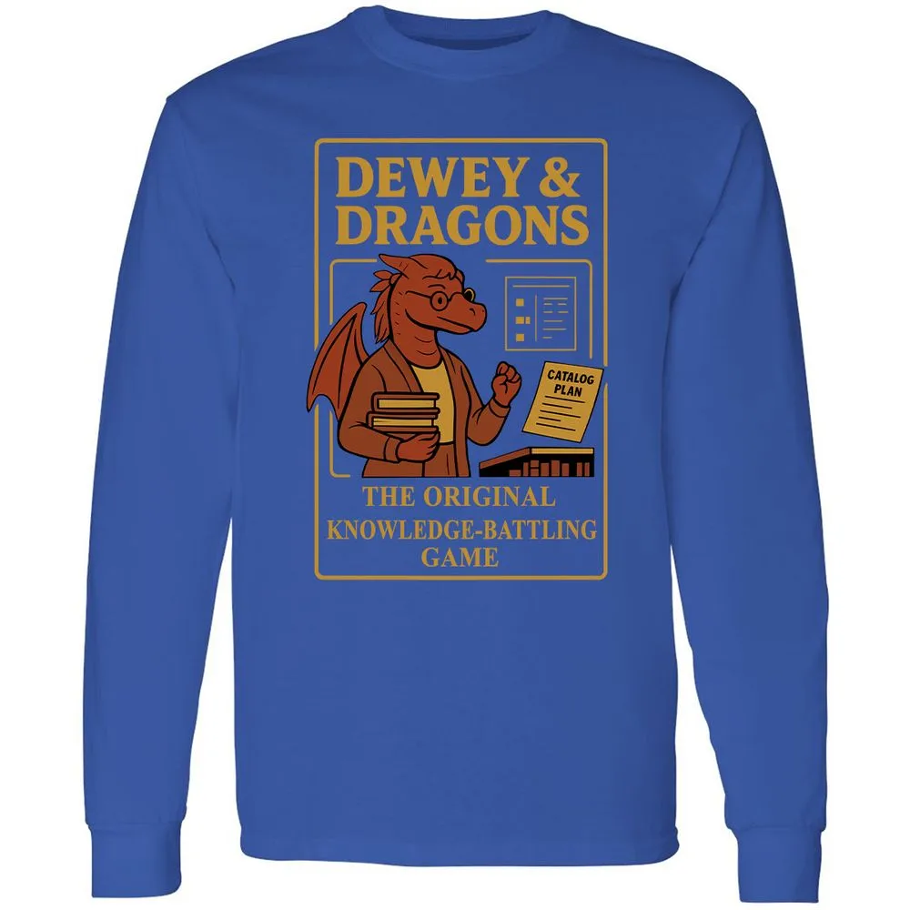 Dewey & Dragons Long Sleeve T-Shirt - Royal - 8