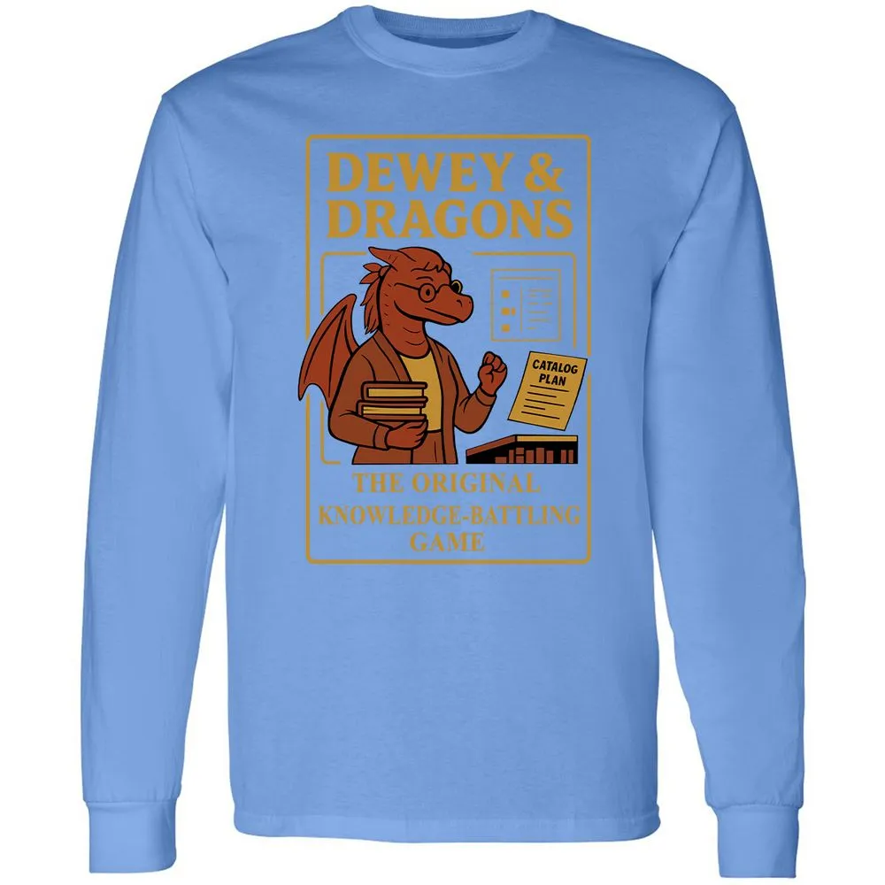 Dewey & Dragons Long Sleeve T-Shirt - Carolina Blue - 12