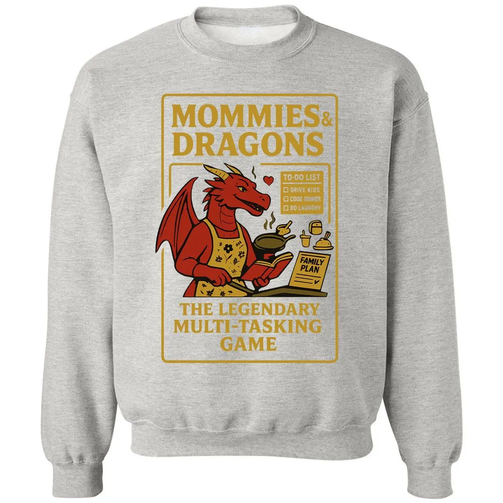 Mommies & Dragons Classic Unisex Sweatshirt - Ash - 8