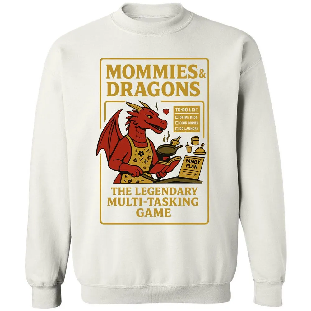 Mommies & Dragons Classic Unisex Sweatshirt - White - 12