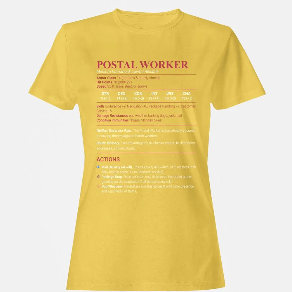 Postal Worker Women's T-Shirt - Daisy - 4