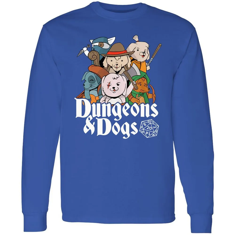 Dungeons & Dogs Long Sleeve T-Shirt - Royal - 8
