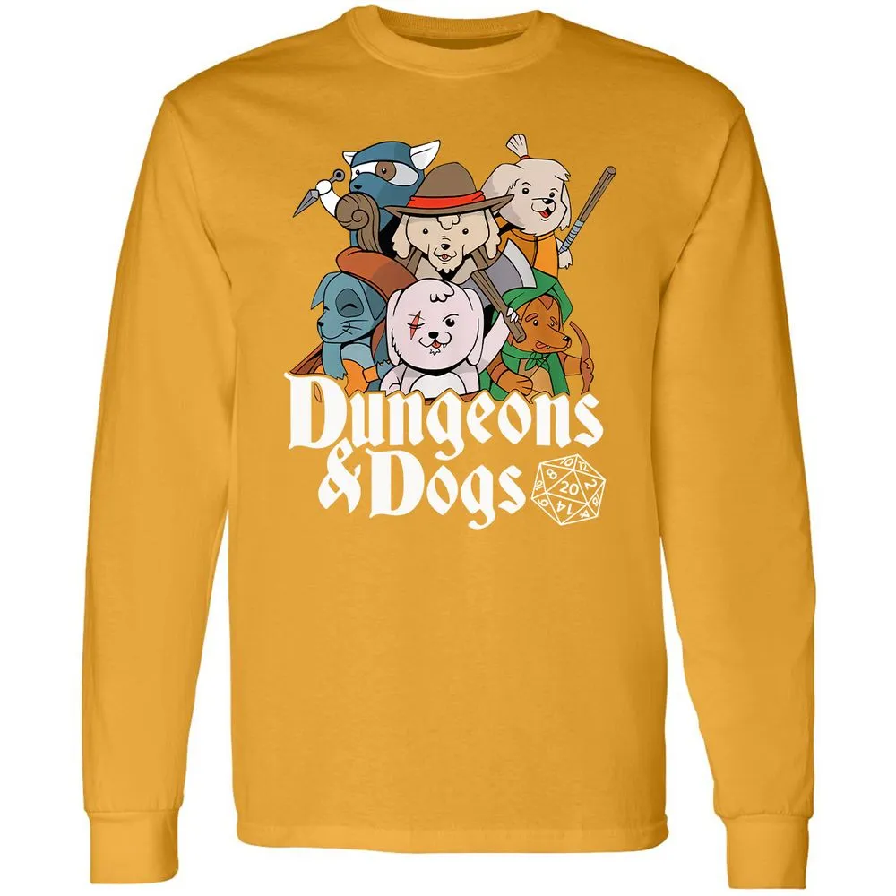 Dungeons & Dogs Long Sleeve T-Shirt - Gold - 9