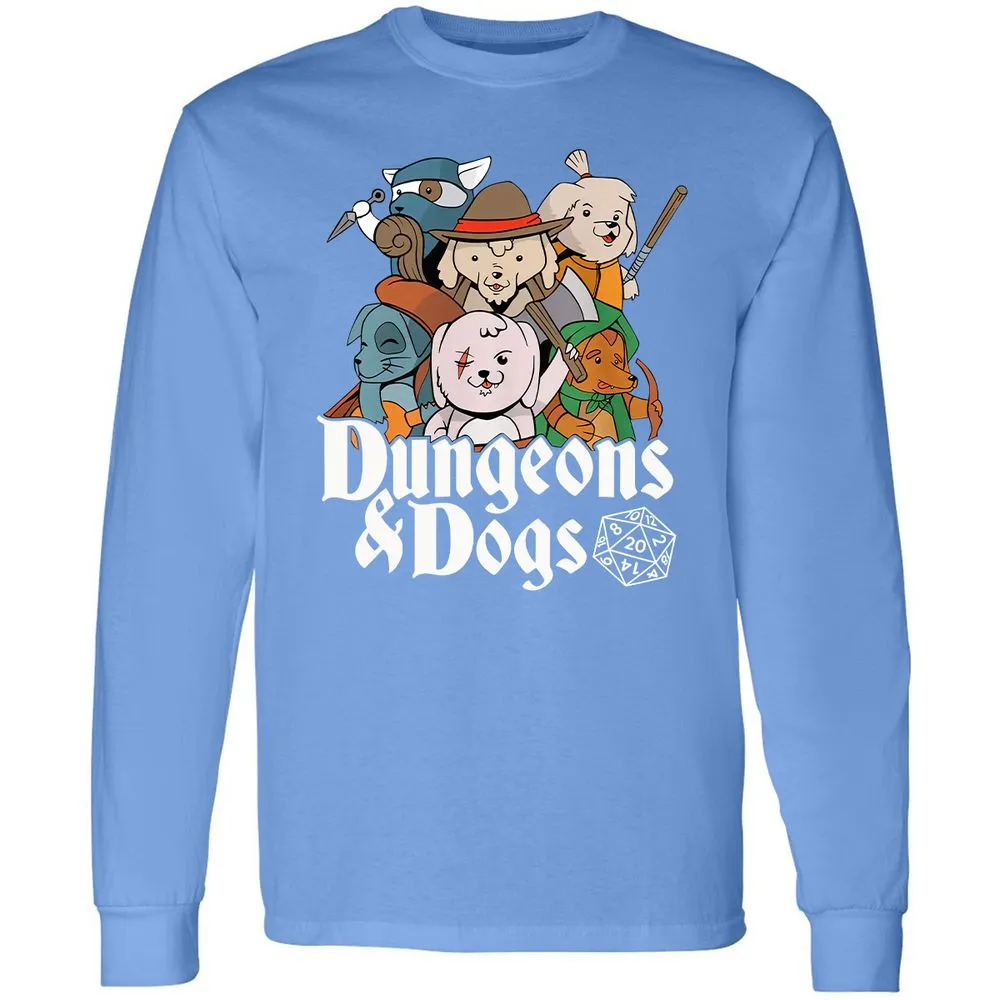 Dungeons & Dogs Long Sleeve T-Shirt - Carolina Blue - 12