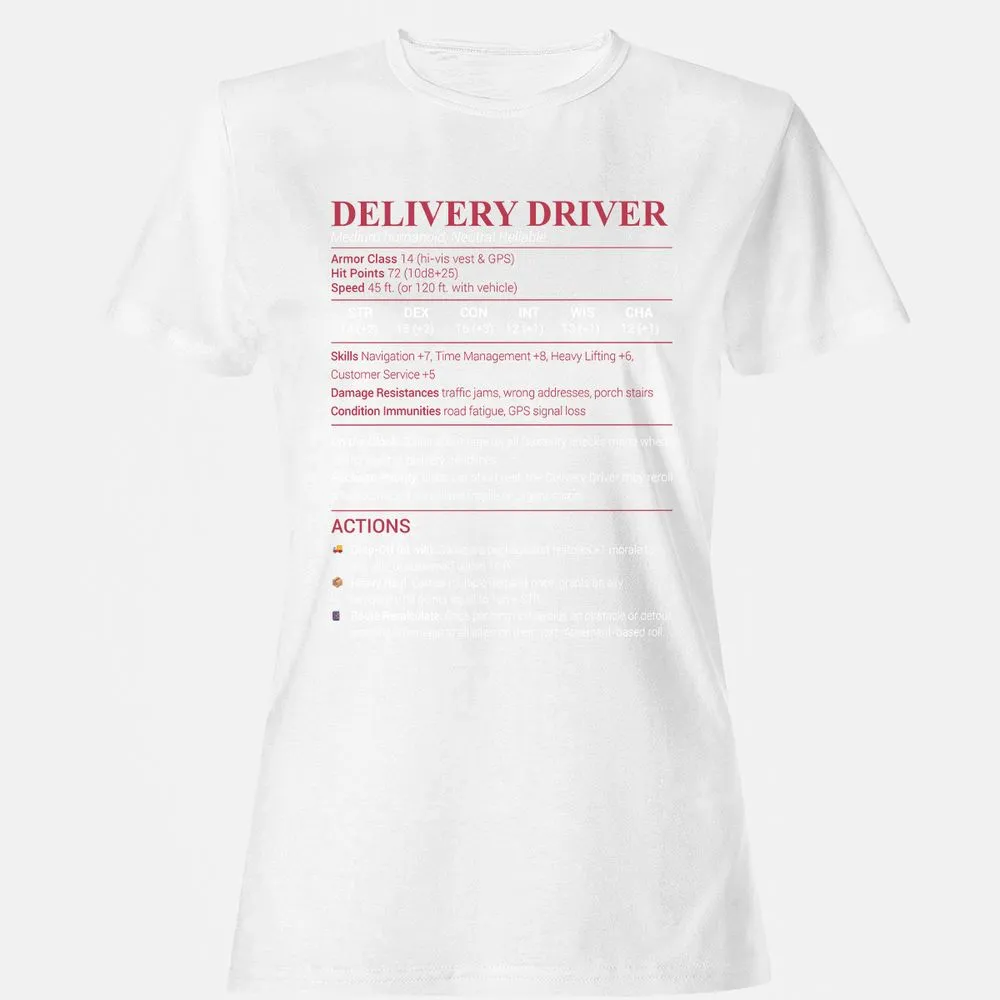 Delivery Driver Women's T-Shirt - White - 16