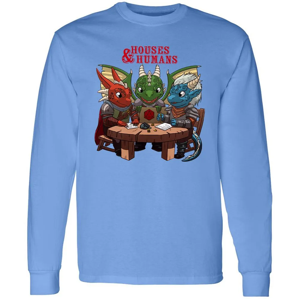 Houses & Humans Long Sleeve T-Shirt - Carolina Blue - 12