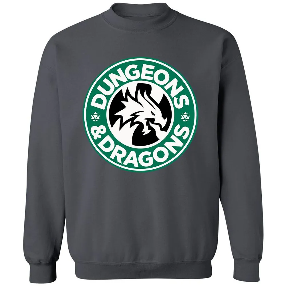 D&D Coffee Classic Unisex Sweatshirt - Charcoal - 7