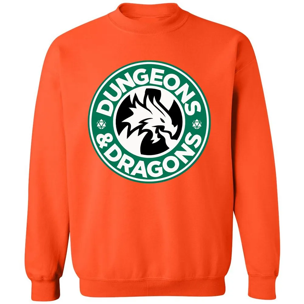 D&D Coffee Classic Unisex Sweatshirt - Orange - 10