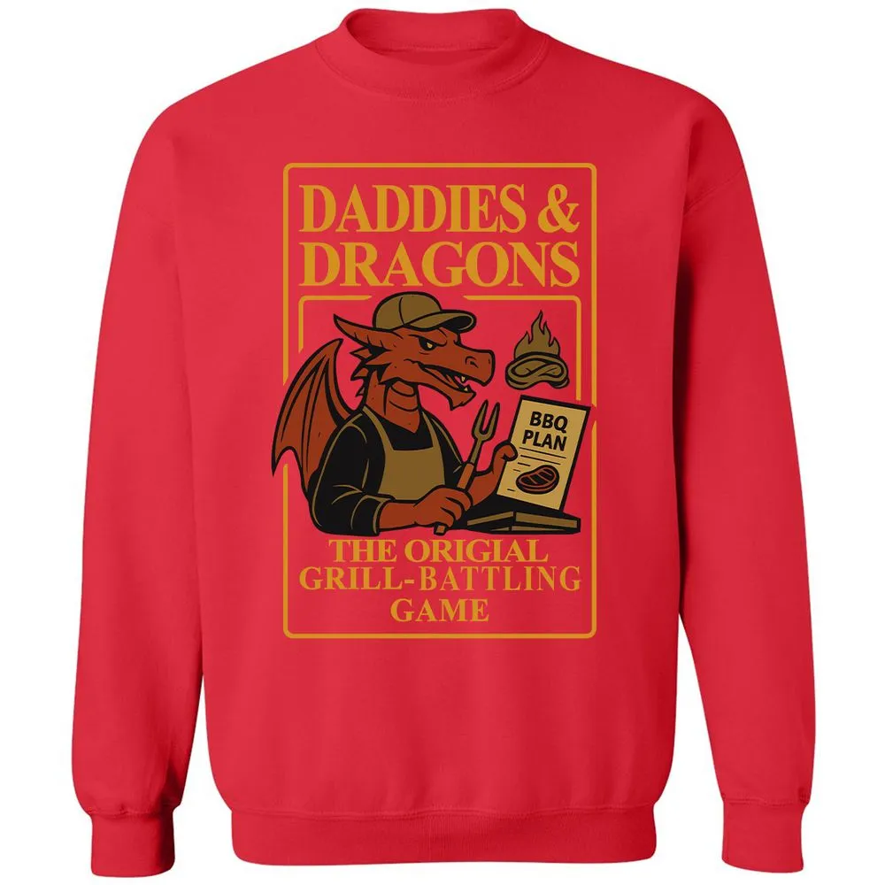 Daddies & Dragons Classic Unisex Sweatshirt - Red - 5