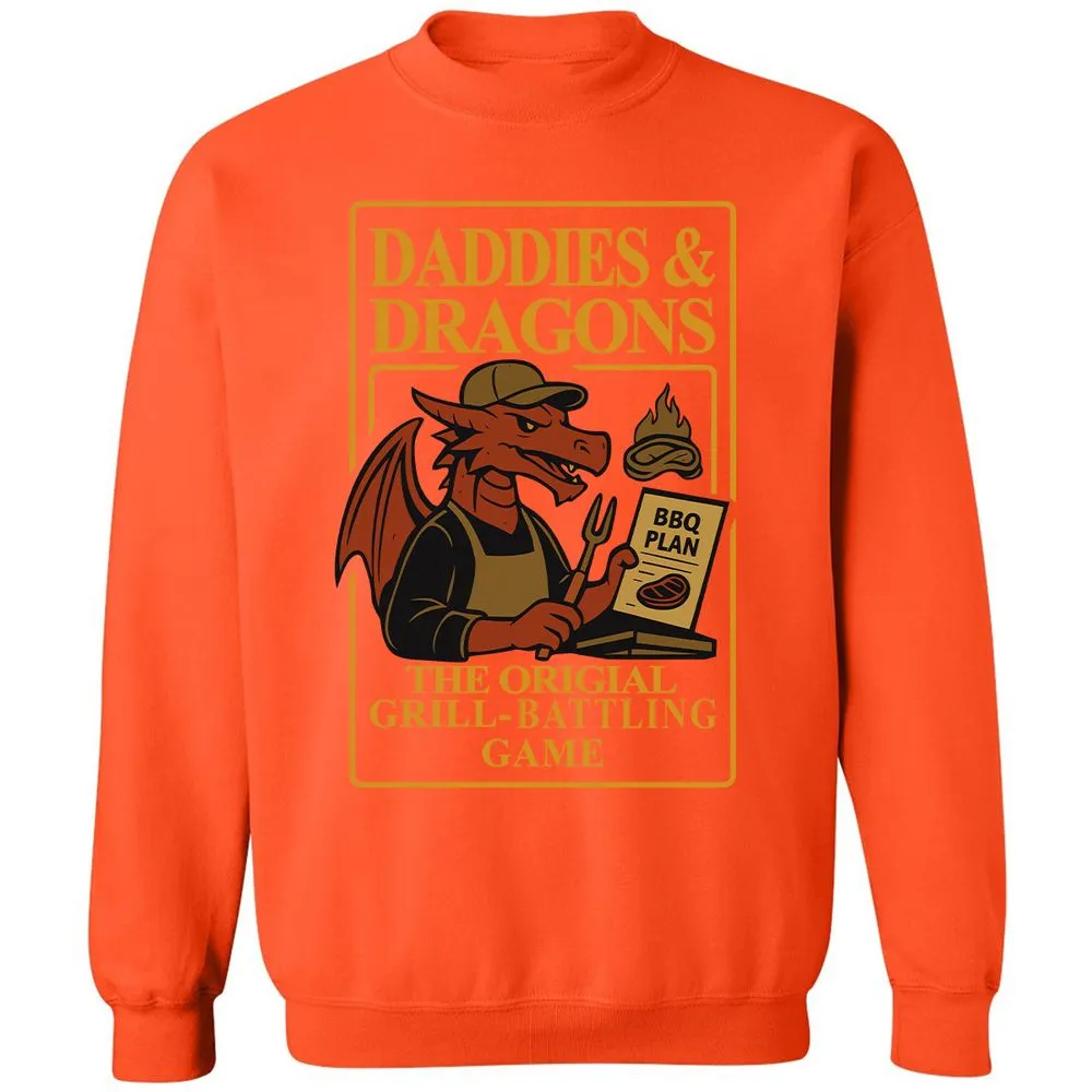Daddies & Dragons Classic Unisex Sweatshirt - Orange - 10