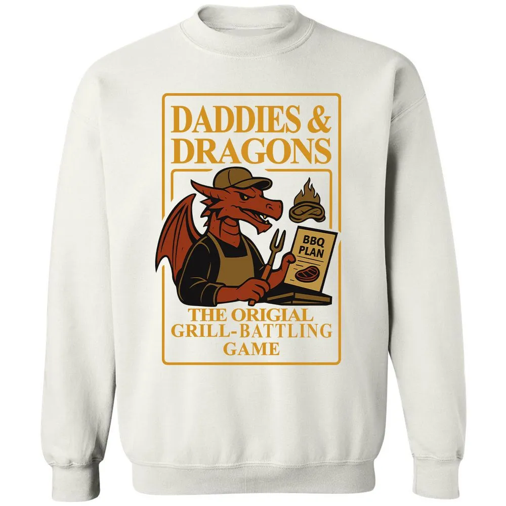 Daddies & Dragons Classic Unisex Sweatshirt - White - 12