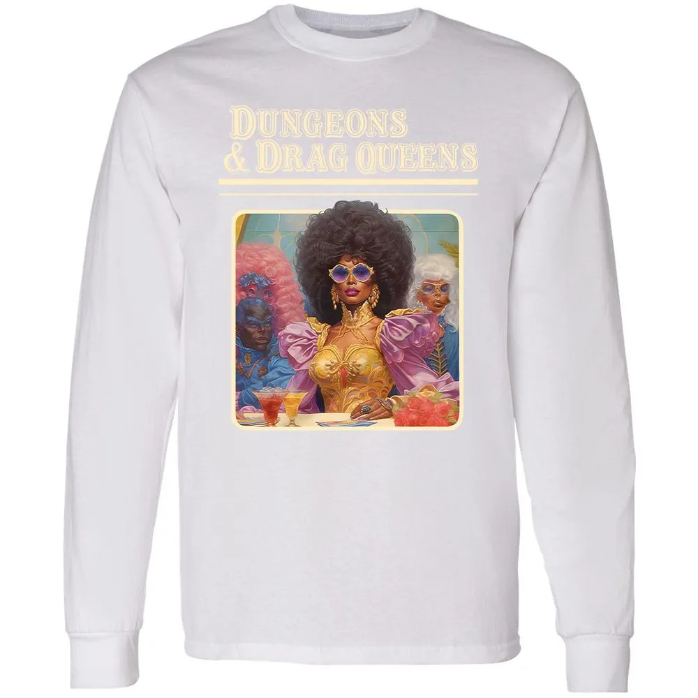 Dungeons & Drag Queens Long Sleeve T-Shirt - White - 5