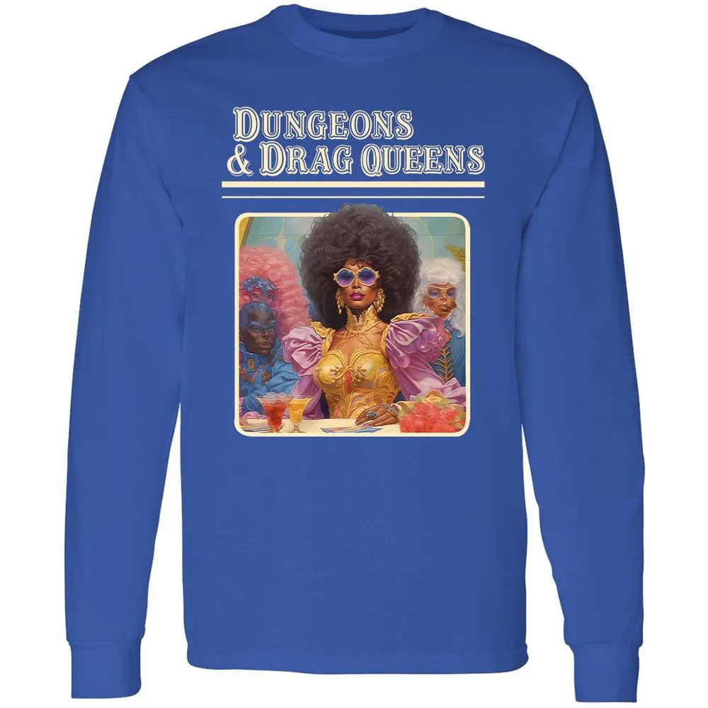 Dungeons & Drag Queens Long Sleeve T-Shirt - Royal - 8