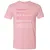White Hat Stats Premium Unisex T-Shirt - Light Pink - 3
