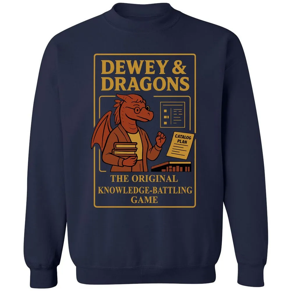 Dewey & Dragons Classic Unisex Sweatshirt - Navy - 2