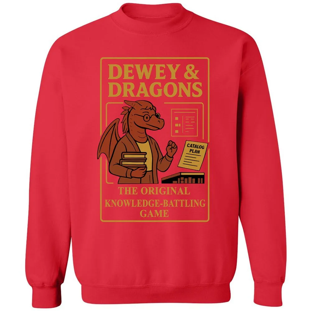 Dewey & Dragons Classic Unisex Sweatshirt - Red - 5