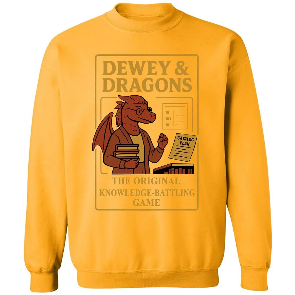 Dewey & Dragons Classic Unisex Sweatshirt - Gold - 11
