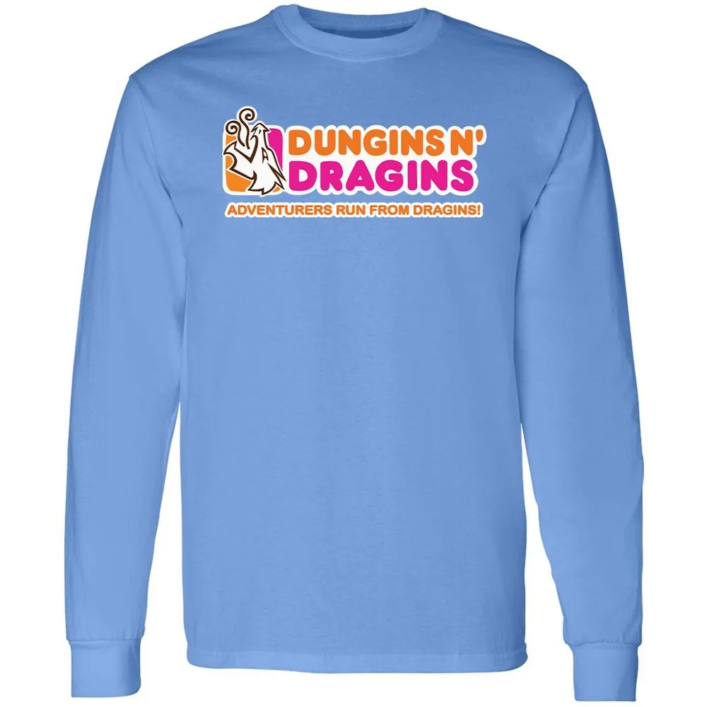 Dungins & Dragins Long Sleeve T-Shirt - Carolina Blue - 12