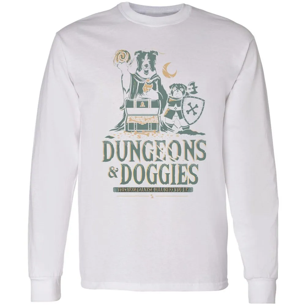 Dungeons & Doggies Long Sleeve T-Shirt - White - 5