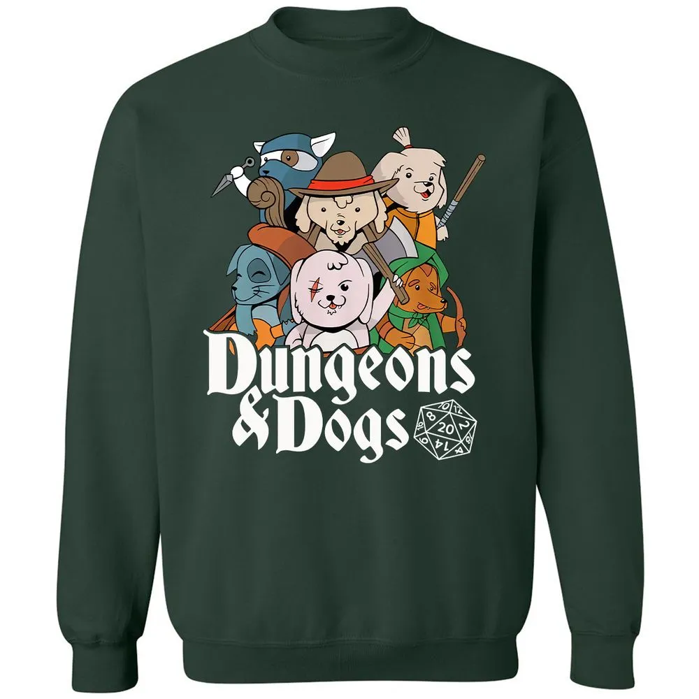 Dungeons & Dogs Classic Unisex Sweatshirt - Forest Green - 4