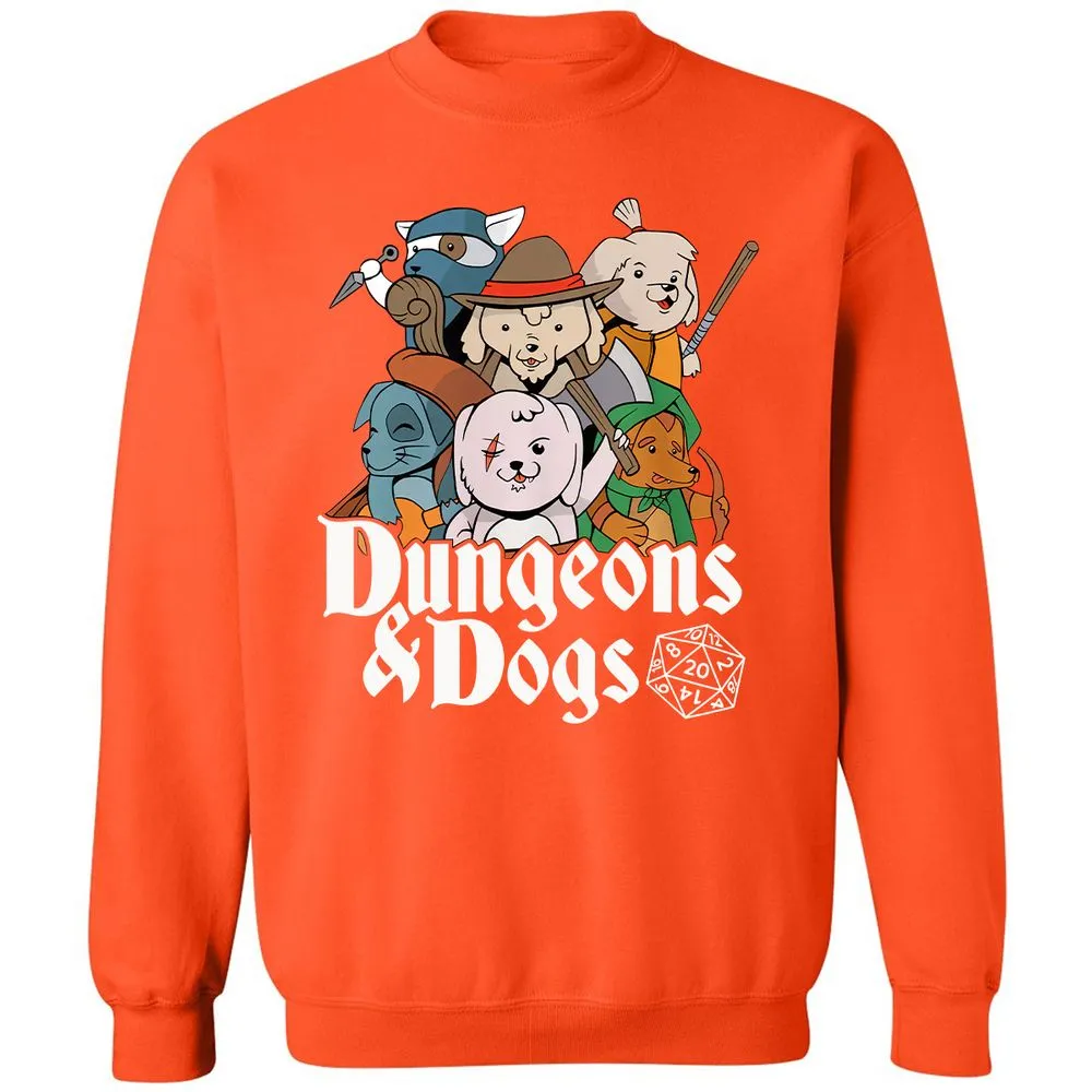 Dungeons & Dogs Classic Unisex Sweatshirt - Orange - 10