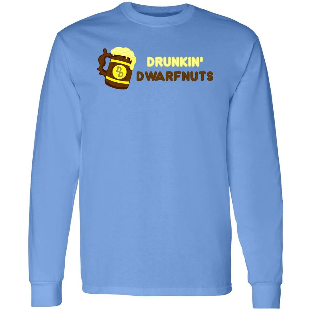 Drunkin' Dwartnuts Long Sleeve T-Shirt - Carolina Blue - 12