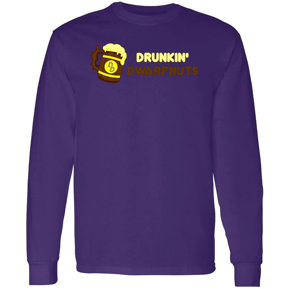 Drunkin' Dwartnuts Long Sleeve T-Shirt - Purple - 13