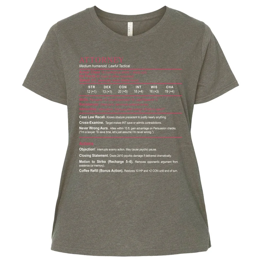 Attorney Ladies Curvy Jersey - Bamboo Blackout - 2