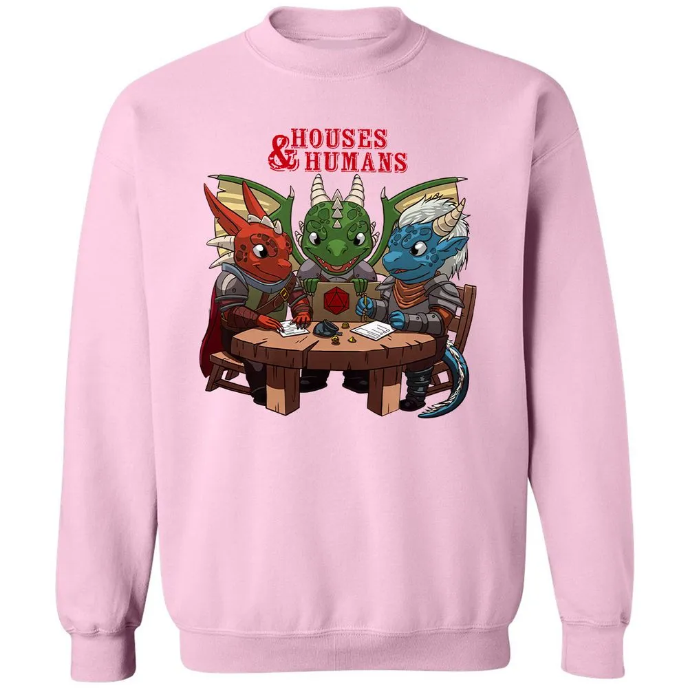 Houses & Humans Classic Unisex Sweatshirt - Light Pink - 3
