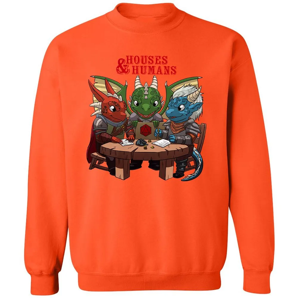 Houses & Humans Classic Unisex Sweatshirt - Orange - 10