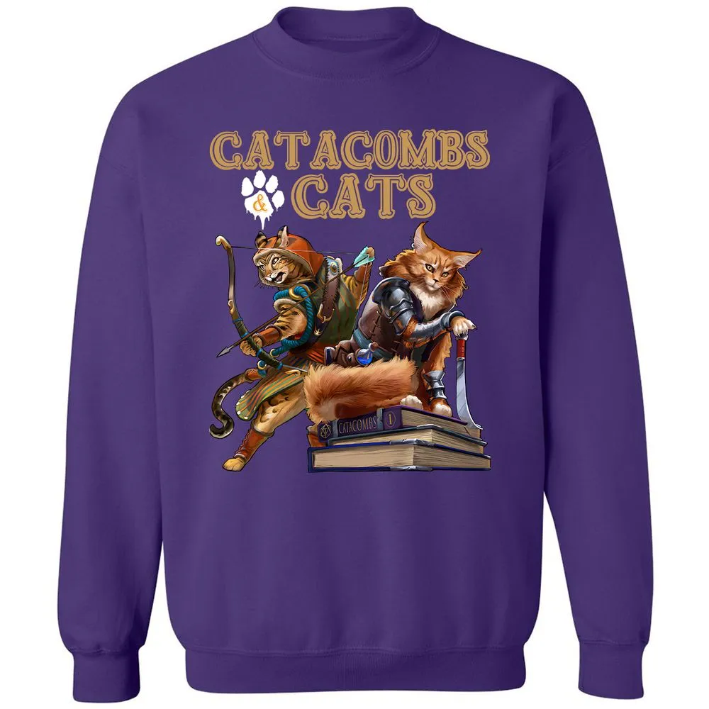 Catacombs & Cats Classic Unisex Sweatshirt - Purple - 6